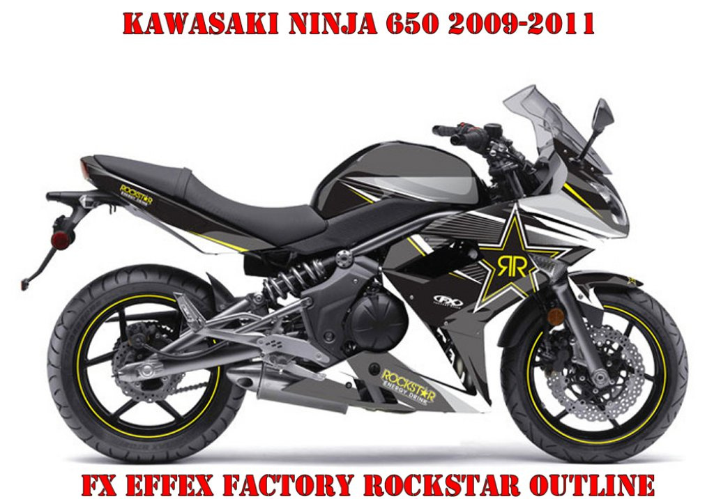 Rockstar Outline für Kawasaki Ninja 650 2009-2011
